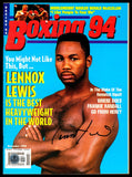 Lennox Lewis Autographed Signed Magazine Beckett BAS QR #BM37878