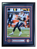 Mac Jones Signed Framed 16x20 New England Patriots Photo BAS