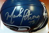 MACK STRONG AUTOGRAPHED SIGNED SEATTLE SEAHAWKS MINI HELMET MCS HOLO 98059