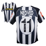 Pavel Nedved Signed Juventus FC Home Soccer Jersey #11 with Beckett Witness
