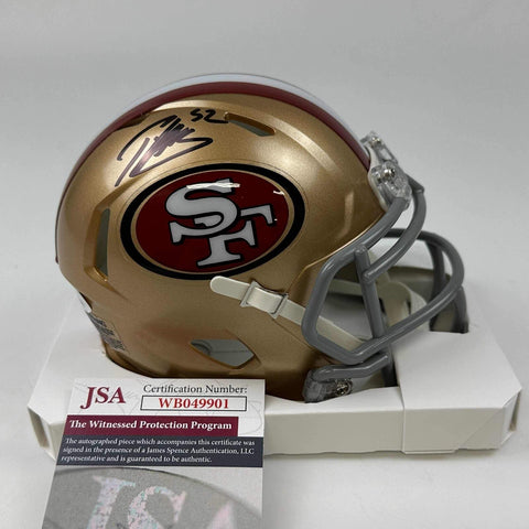 Autographed/Signed Patrick Willis San Francisco 49ers Mini Helmet JSA COA