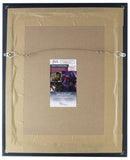 Larry Bird Signed Framed 8x10 Boston Celtics Jump Shot Photo JSA