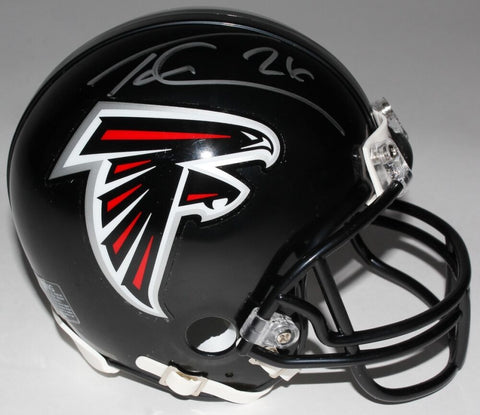 Tevin Coleman Signed Falcons Mini-Helmet (TSE Hologram) Atlanta Running Back