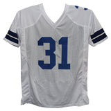 George Teague Autographed/Signed Pro Style White XL Jersey Beckett 39333