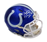 Peyton Manning Signed Indianapolis Colts Speed Flash NFL Mini Helmet
