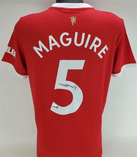 Harry Maguire Signed Manchester United Adidas Soccer Jersey (Beckett)