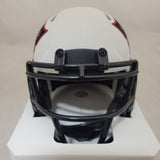 WES WELKER SIGNED NEW ENGLAND PATRIOTS LUNAR ECLIPSE MINI HELMET JSA HOLOGRAM