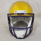 AARON JONES SIGNED MINNESOTA VIKINGS F/S FLASH SPEED REPLICA HELMET BECKETT QR