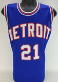 Dave Bing Signed Detroit Pistons Jersey Inscribed "HOF 1990" (JSA COA)