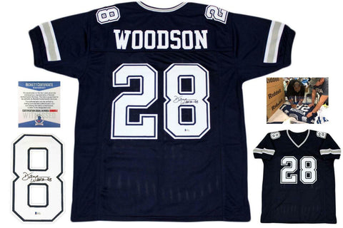 Darren Woodson Autographed SIGNED Jersey - Beckett Authentic - Navy