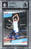 Thunder Steven Adams Authentic Signed 2017 Prestige #128 Card BAS Slabbed