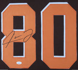 JARVIS LANDRY (Browns brown TOWER) Signed Autographed Framed Jersey JSA