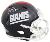 Giants Phil Simms Authentic Signed 1981-98 TB Speed Mini Helmet w/ Case JSA Wit