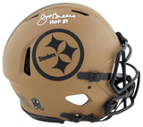 Steelers Joe Greene "HOF 87" Signed 2023 STS II F/S Speed Proline Helmet BAS Wit