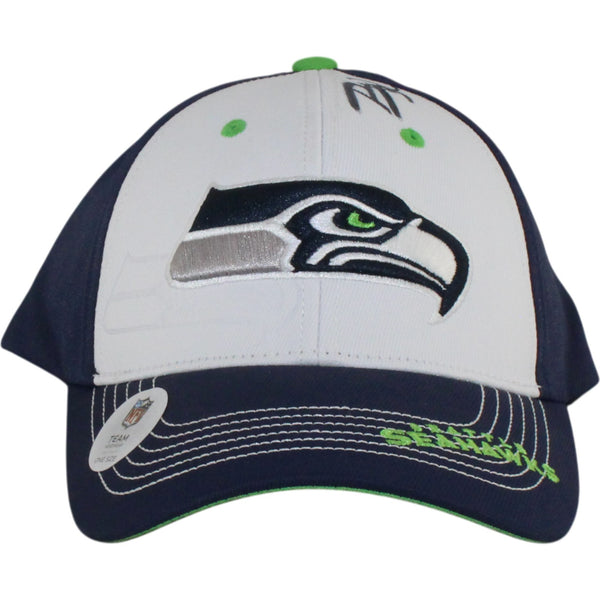 Russell Wilson Autographed/Signed Seattle Seahawks One Size Hat Beckett 54999