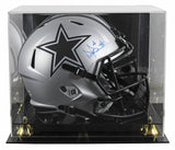 Cowboys Dak Prescott Signed Rave Full Size Speed Rep Helmet W/ Case BAS Witness