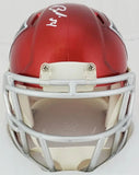 Tedy Bruschi Signed New England Patriots Flash Alternative Mini Helmet (Beckett)