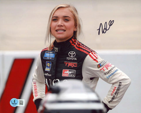 Natalie Decker NASCAR Authentic Signed 8x10 Horizontal Photo Autographed BAS 5