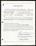 Biggie Munn HOF Michigan State Head Coach Signed/Auto Contract JSA BA199651