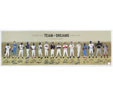 Reggie Jackson, Frank Thomas, Rod Carew Signed Unframed Team of Dreams Print