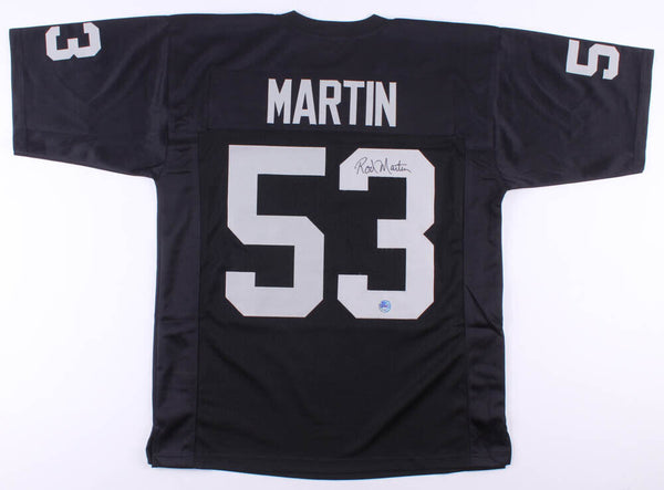 Rod Martin Signed Oakland Raiders Jersey (Pro Player) 2xSuper Bowl Champion L.B.