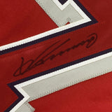 Autographed/Signed VLADIMIR VLAD GUERRERO Los Angeles LA Red Jersey JSA COA Auto