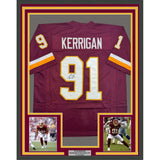 Framed Autographed/Signed Ryan Kerrigan 35x39 Washington Red Jersey JSA COA