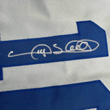 Autographed/Signed Gary Sheffield Los Angeles LA Grey Baseball Jersey JSA COA