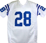 Marshall Faulk Autographed White Pro Style Jersey w/ ROY- Beckett W Hologram