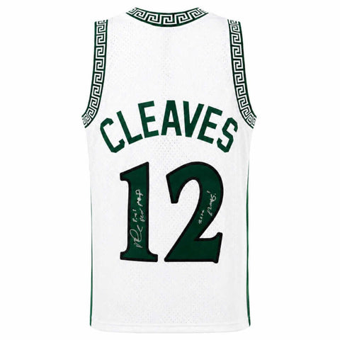 Mateen Cleaves Signed Michigan State M&N T/B Swingman Jersey w/MOP -SCHWARTZ COA