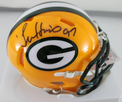 Packers Great TIM HARRIS Signed Riddell SPEED Mini Helmet AUTO - JSA