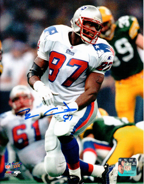Ben Coates New England Patriots Signed Super Bowl XXXI 8x10 Patriots Alumni