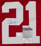 Frank Gore Signed San Francisco 49ers Career Stat Jersey (JSA COA) 5xPro Bowl RB