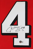 Georgia Champ Bailey Authentic Signed Red Pro Style Jersey BAS Witnessed
