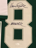 Vince Papale "Invincible" Signed Eagles Custom Jersey Framed Display (JSA COA)