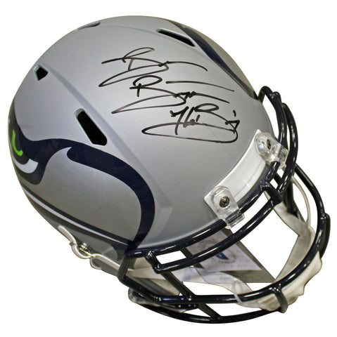 Seahawks Brian Bosworth "The Boz" Signed Amp Full Size Speed Rep Helmet BAS