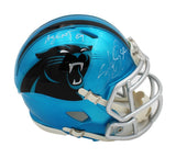 Steve Smith Sr Signed Carolina Panthers Speed Flash NFL Mini Helmet with 1 Insc.