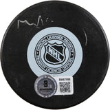 Chris Drury Autographed/Signed Colorado Avalanche Logo Puck Beckett 56515