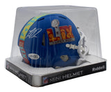 Landon Dickerson Eagles Autographed SB LIX Blue Football Mini Helmet JSA 209877