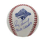 Greg Maddux Signed Atlanta Braves Rawlings OML White WS Baseball With Insc