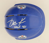 Jari Kurri Signed Edmonton Oilers Mini Helmet Inscribed "HOF '01" (Schwartz COA)