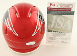 Jonathan Jones Signed New England Patriots Mini Helmet (JSA) 2xSuper Bowl Champ