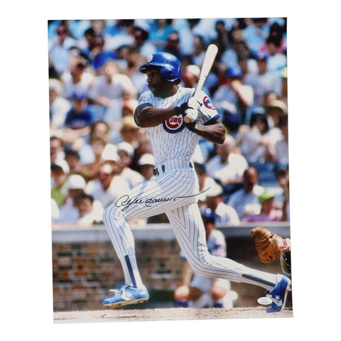 Andre Dawson Signed 16x20 Chicago Cubs Photo (JSA) 1987 NL MVP / Hall of Fame OF