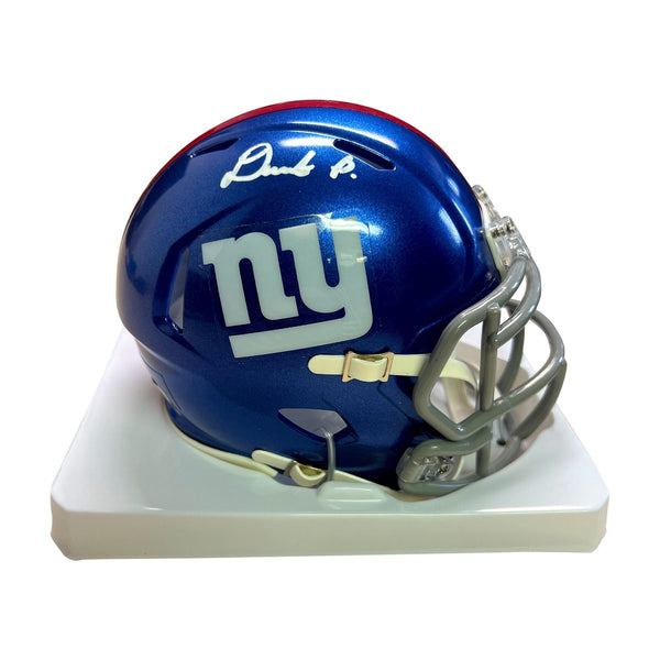 Deonte Banks Autographed New York Giants Speed Mini Helmet - Beckett