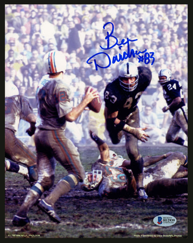 BEN DAVIDSON AUTOGRAPHED SIGNED 8X10 PHOTO RAIDERS SIGNED IN BLUE BECKETT 153187