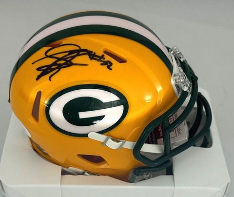 Packers Linebacker RASHAN GARY Signed Riddell Speed Mini Helmet AUTO - JSA