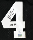 George Gervin Autographed Black Pro Style Jersey w/ Black Name HOF - JSA *Black