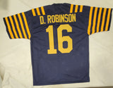 DENARD ROBINSON SIGNED COLLEGE STYLE CUSTOM XL JERSEY BECKETT QR