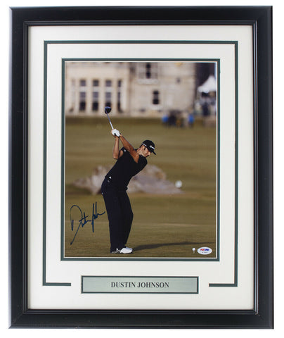 Dustin Johnson Signed Framed 11x14 Golf Photo PSA/DNA AC29458