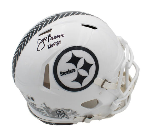 Joe Greene Signed Pittsburgh Steelers Speed Auth STS 3 NFL Helmet w/ "HOF 87"